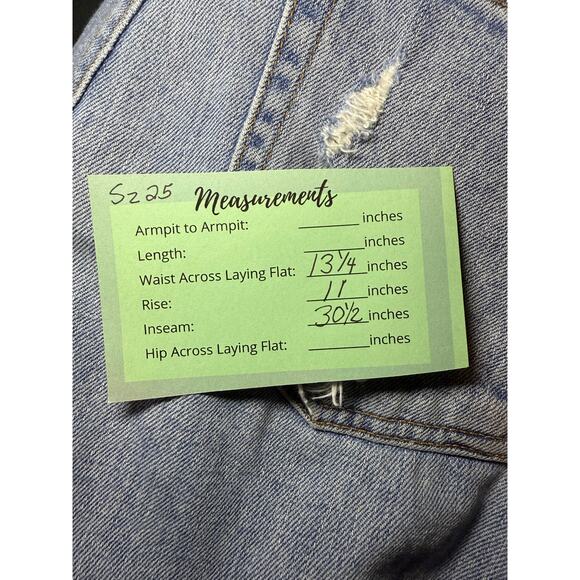 Reformation Distressed Blue Light Wash Denim Destroyed Knees Miami Size 25 - Picture 10 of 10